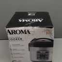 AROMA Digital Rice Cooker, 4-Cup (Uncooked) / 8-Cup (Cooked), Steamer, Grain Cooker, Multicooker, 2 Qt, Stainless Steel Exterior, ARC-914SBD