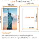 SESEAT 12x16 Frame Wall Hanging Picture Frames, Brown, 1 Pack