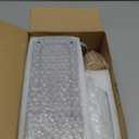 Kitchen Soap Dispenser Set with Instant Dry Tray,16 Oz Hand and Dish Soap White Glass Dispenser Set,Stainless Steel Pump,Waterproof Labels&Dish Brush,Luxury Soap Bottle for Kitchen,Bathroom