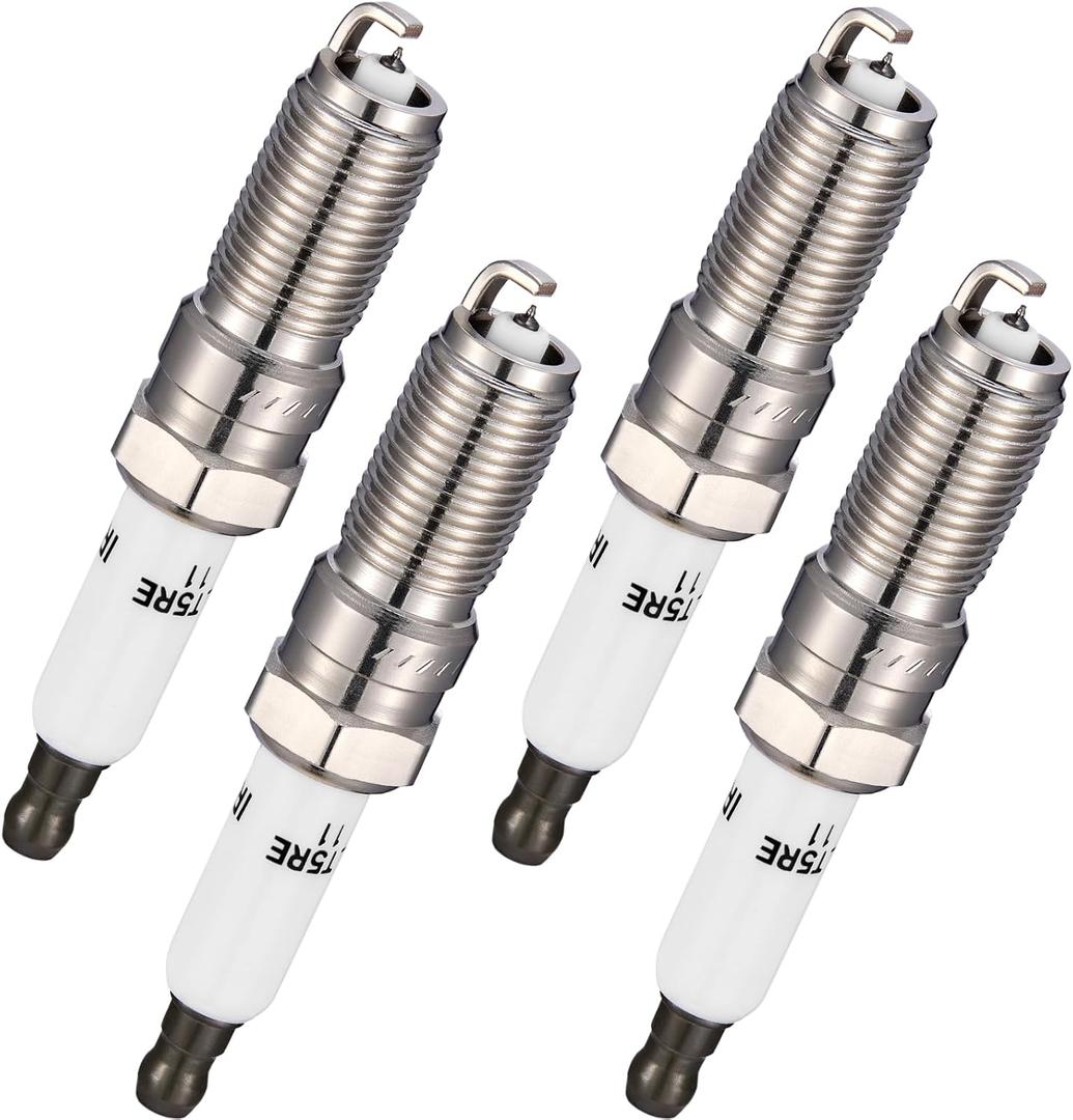 BDFHYK 91418 Iridium Spark Plugs Compatible with Cadillac Escalade ESV,Silverado 1500 2500 3500 HD Tahoe Camaro Suburban Corvette,Sierra 1500 Yukon Yukon XL 2.4L L4 ILTR5E11 3474 Set of 4