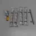 Ravinte 5 Pack 4 inch Brushed Nickel Cabinet Pulls Kitchen Cabinet Handles 6-3/8" Overall Length Satin Nickel Kitchen Cabinet Pulls