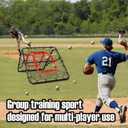 Storgem Baseball Softball Rebounder Net, Pitch Back Rebound Net,Soccer Rebound Net, Fielding Rebounder,Double Sided Adjustable Multi-Sports Pitching Rebound Net for Throwing Practice
