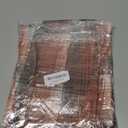 Horaldaily Caramel Brown Farmhouse Plaid Fall Decorative Blanket Throw, Autumn Rustic Soft Lightweight Blanket for Couch Sofa Bed Lounging Decoration, Ideal Gifts for Kids Adults Self, 50x60