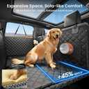 2.0 Truck Hard Bottom Back Seat cover for Large Dogs, XL, Black