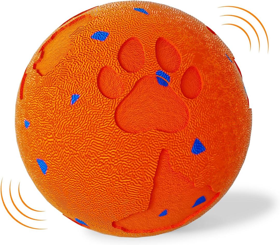 Interactive Dog Toy Ball, Smart Automatic Moving Dog Toy for Medium Large | Electric Vibrating Dog Toy, Rolling & Bouncing Interactive Dog Ball, E-TPU, IP54 Waterproof, 2 Modes, USB-C Rechargeable