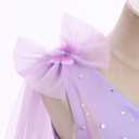 Girl Sleeveless V-Neck Mesh Dress Birthday Party Cake Crush Princess Dress