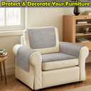 Couch Arm Covers, Waterproof Armrest Cover for Sofa, Armchair, Loveseat, Non-Slip Recliner Arm Cover, Sofa Arm Covers, Headrest Covers, Arm Chair Covers Set of 2 (Taupe, 24"20")