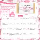 ReliThick 22 Pcs Happy Birthday Gift Card Holder and Box, Personalized Graduation Gift Care Package for Party Favors(Pink)