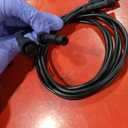 PATIKIL 3.28Ft 2 Pin Extension Cable Wire, 2Pcs 22 AWG Waterproof IP67 Connector with Male and Female at Both Ends for LED Strips, Black