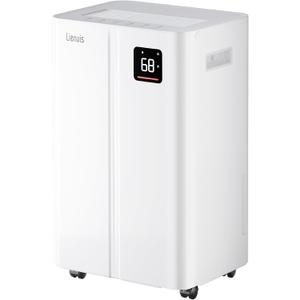 4500 Sq. Ft Dehumidifier for Basement, Lienuis 50 Print Dehumidifiers for Home with Drain Hose, Auto or Manual Drainage, Humidity Control, Dry Clothes Function, 24H Timer,1.06 Gallon Water Tank