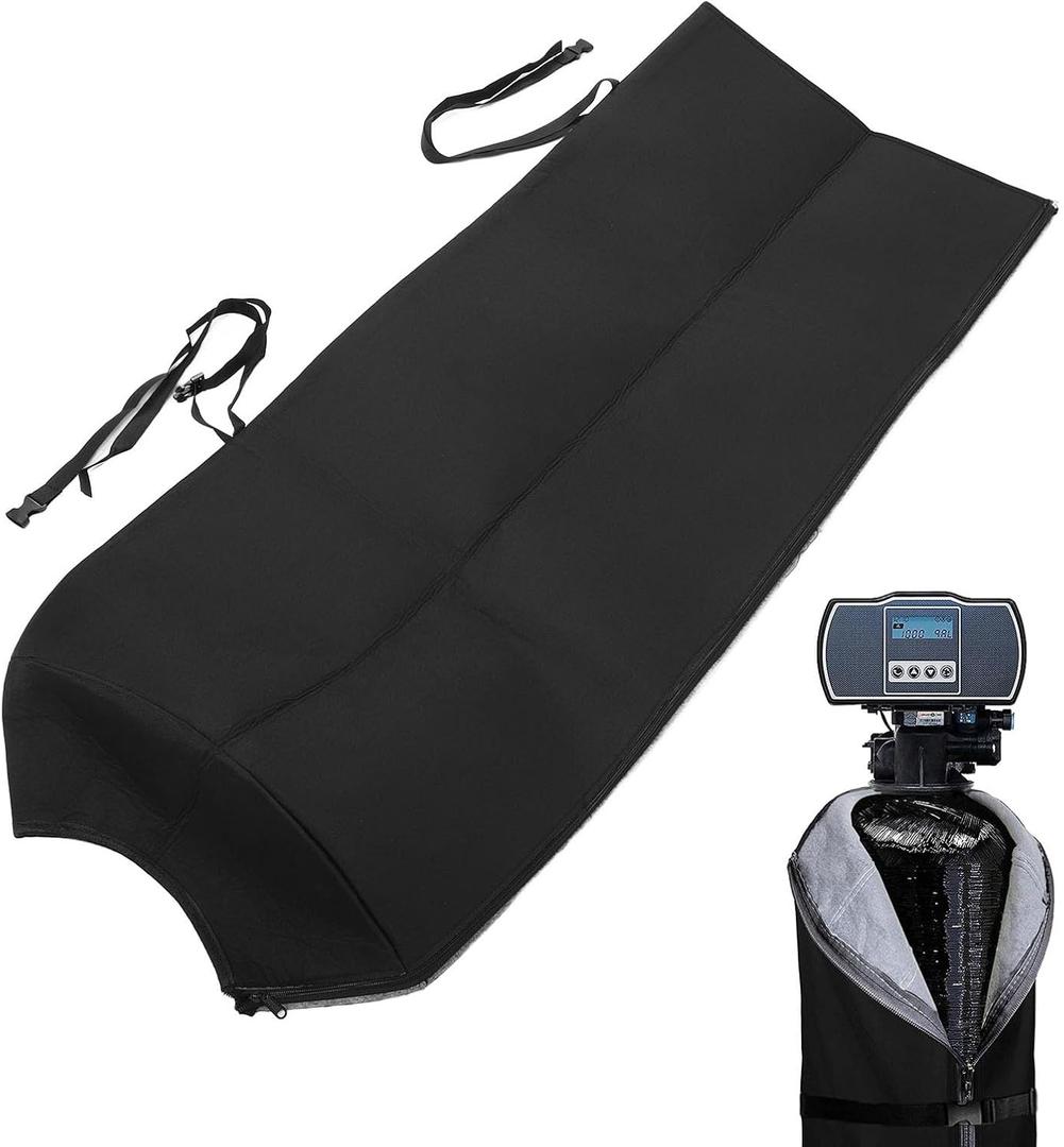 Water Softener Cover, Black, 13 * 54in, Water Resistant, Oxford Fabric
