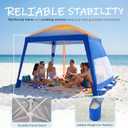 Sekey Beach Cabana 8x8 FT - UPF 50+ Easy Setup Beach Shade Canopy