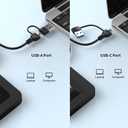 CAC NFC Smart Card Reader Military, Dual Interface USB DOD Military ID/IC Card Reader with Contactless NFC Tap-to-Read, USB C Adapter Compatible with Windows, Linux, MacOS