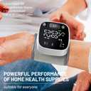 Oklar Blood Pressure Monitors for Home Use Rechargeable Wrist Digital BP Machine Cuff with LED Backlit Display, Voice Broadcast, 240 Memory Storage for 2 Users with Carrying Case