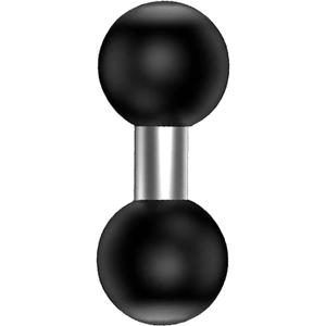 1 inch Ball Mount Base Adapter to 1" Ball Extension Arm Compatible with RAM Mount B Size Standard Dualball Socket Arms for Bike/Motorcycle/Camera/GPS (Black1)