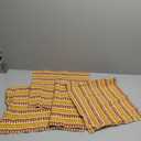 Gradient Orange Kitchen Dish Towels for Drying Dishes Set of 4, Waffle Weave Microfiber Terry Hand Tea Bathroom Towels Quick Dry & Absorbent Towels 12x12 Rustic Geometric Stripes Watercolor (12'' x 12'', 4PCS)