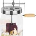 Hand Crank Butter Churner Manual Butter Maker Cream Mixer Silicone Food Stirring Tool Jar Kitchen Accessories 1L