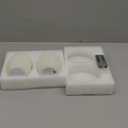 Pinecone Flameless Candles with Remote Timer, 2 Pack Real Wax Battery Operated LED Candles for Christmas Decorations, Rustic Holiday Table Centerpieces, Winter Home Dcor White