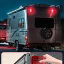 spnanma Wireless Trailer Lights Kit Magnetic, LED Wireless Tail Lights for Trailer with Strong Magnet and Rechargeable Battery, IP67 Waterproof, Portable Tow Light Set for Trucks, RVs, Boats, Campers