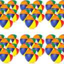36 Pcs Beach Stress Ball 2.5 Inch Summer Mini Stress Relief Balls Rainbow Squeeze Toys Pu Foam Squeezy Toy for Girls Boys Adults Beach Birthday Party Favors Water Pool Games(Multicolor)