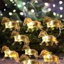 Pony String Lights 20 LED 7FT Horse Fairy Lights Battery Operated with Remote, Cute 3D Pony Decor for Girls Bedroom, Nursery Night Light, Western Farm Gift Decoration