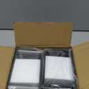 4"x4" (Actual: 3.5"x3.5") Deck Post Base Cover Split, Aluminum Post Base Trim Skirt Decorative Black 2Pack