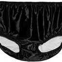 Special Needs Swim Diaper - Reusable Swim Diapers (M-Size 10/ 12-Waist: 20-29"; Weight: 75-89 pds, Black)
