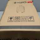 Coolife Carry On Luggage Airline Approved with Spinner Wheels, Hard Shell Suitcase TSA Lock Lightweight Travel Luggage 20-inch,Brown