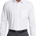 Van Heusen Mens Dress Shirt Regular Fit Poplin Solid M