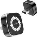 4 in 1 Wireless Carplay Adapter 2026 Upgrade, Ultra-mini Size USB Design Wired to Wireless Adapter for Apple Carplay & Android Auto & Airplay & Mirror Link, Plug and Play (Black)