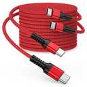 Carplay USB C to USB C Cable 3ft Braided Type-C Power Cord 60w Braided PD Fast Charging Cable Compatible with iPhone 17e/17 Pro Max/16e/16/15 Samsung Galaxy S26/S25/S24 Ultra Pixel 10a/10/9/8 for Car