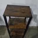 TUTOTAK Bookshelf, 4-Tier Tall Book Shelf, Narrow Bookcase for Small Space, DIY Stackable Bookshelf, for Living Room, Office, Study, Entryway, Industrial, Rustic Brown BS01BB004 (4-Tier(10.7 x 14.5 x 40.8 Inches))