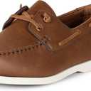 Amazon Essentials Men's Slip-On Boat Shoe with Ventilation (13, Brown)