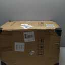 Modern Side Table with Storage for Sofa & Couch,Small End Table for Living Room & Bedroom,Unique Black Metal Nightstand with Open Shelves for Small Space,No Assembly Required