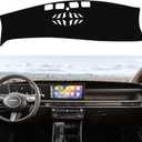Dash Mat Custom Fit 2025 2026 Hyundai Tucson (Not for HUD), Premium Carbon Fiber Non-Slip Dashboard Protector & Sunshield, UV-Blocking, Anti-Glare, Fade-Resistant (Black)