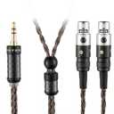 3.5mm Stereo Cable Compatible with Audeze LCD-2, LCD-4, LCD-3, LCD-X, LCD-XC, MM-500 Headphone for MEZE Empyrean, Elite, Kennerton Thror, Thekk (with 3.5mm Stereo, 2Meters 6.5Ft)