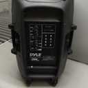 Pyle Portable Bluetooth PA Speaker System - 1000W Outdoor Speaker with 15" Subwoofer, USB/SD Reader, FM Radio, LED Lights, Wheels, Remote Control, Tripod, & Microphone Input