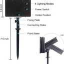 Afirst Solar Outdoor String Lights 24FT with 15 LED Bulbs 2700K Weatherproof Satterproof Patio Lights for Garden Backyard Umbrella Lighting
