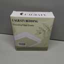 L'AGRATY Grounding Sheets Twin XL, Soft Fabric Mixed Sliver Fiber Fitted Sheets, Deep Pocket(12-16in) Grounding Mattress Cover with Cord Connected Earth(Twin XL,White)