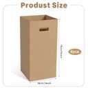 Domensi 6 Pack 30 Gallon Corrugated Cardboard Disposable Trash Cans Party