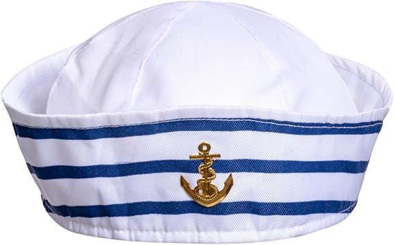 ALVOGIMOR Sailor Captain Navy Hat for Women,White Sailor Captain Cap Sail Hats for Navy Costume Dressing Up Halloween Party Accessory