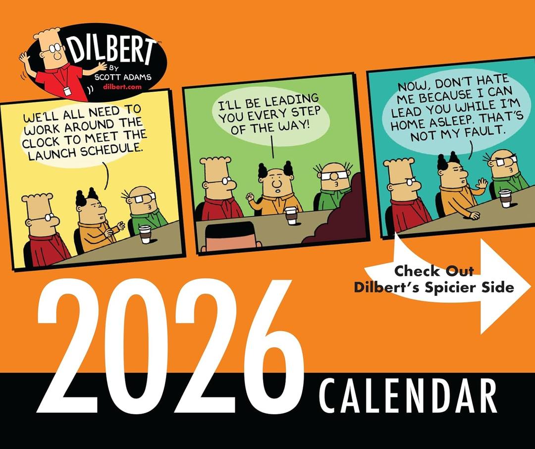 Dilbert Daily Desk Calendar 2026 Edition by Scott Adams