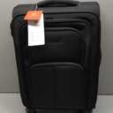 LOVEVOOK Carry On Luggage 22x14x9 Airline Approved, 22 Inch Softside Suitcases with Spinner Wheels, Lightweight Carry-on Suitcase with TSA Lock for Women Men, Large Luggage for Travel Business Trip (Black)