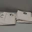 H.VERSAILTEX Linen Curtains 100% Blackout Curtains for Bedroom 84 inch Long Full Light Blocking Nature Linen Blended Window Curtains for Living Room Nickel Grommet (2 Panels, Heathered Natural)