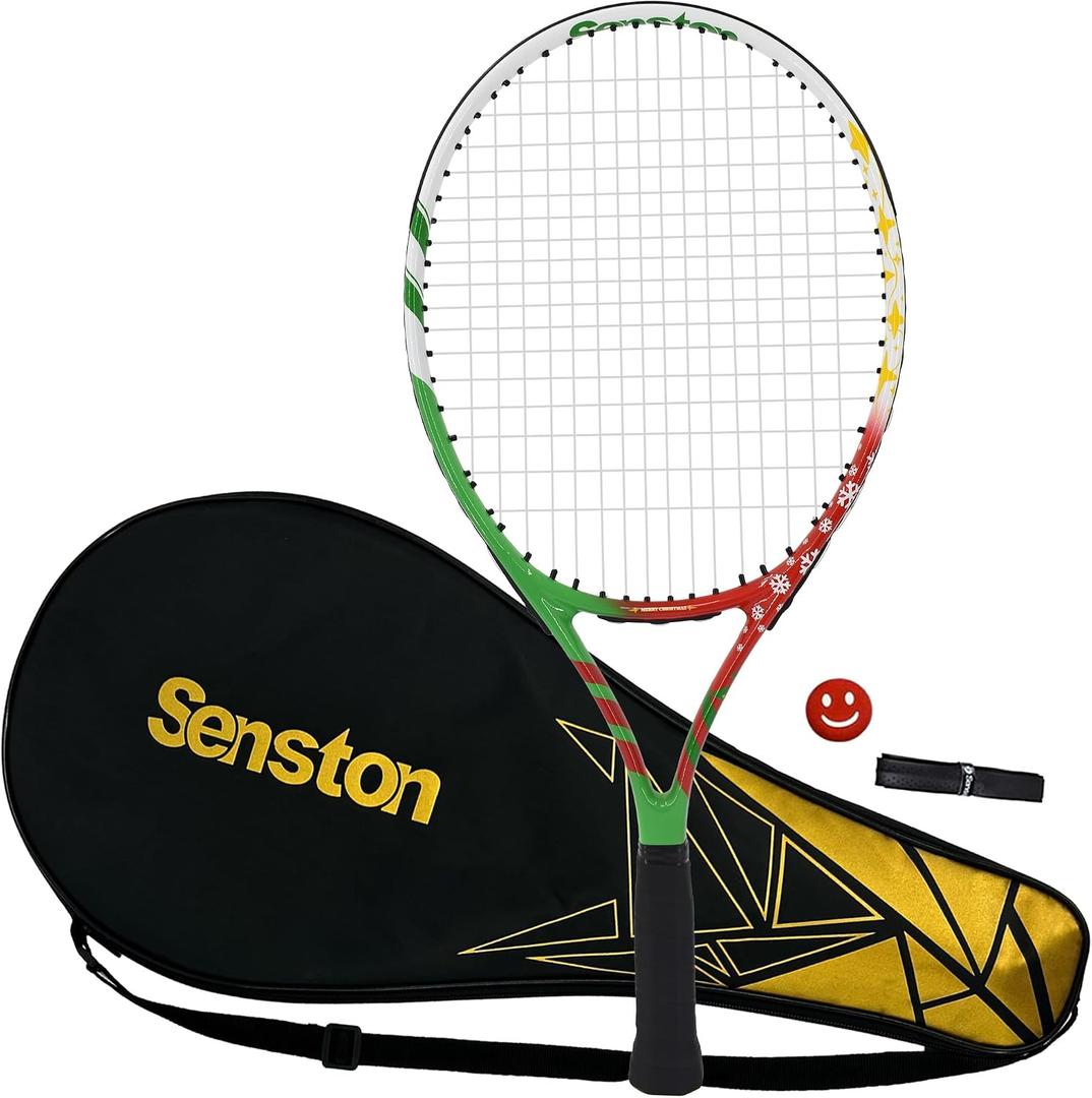 Senston 19" 23" 25" Kids Junior Tennis Racquet for Kids Children Boys Girls Tennis Rackets with Racket Cover