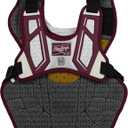 Rawlings | Velo 2.0 Catcher's Chest Protector | Baseball | Intermediate - 15 1/2" | Maroon/White