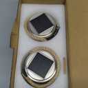 ROSHWEY Solar Lantern, 2 Pack Outdoor Lanterns with 30 LED Waterproof Garden Decor Patio Solar Lights Outdoor Decorative Backyard Outdoor Hanging, Warm Light