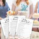 Baby Shower Game Cards, Fall Baby Shower Feud Game Kit, Gender Reveal Party Supplies Favors, Pumpkins Baby Shower Activity Decorations, Baby Shower Gifts, 25 Game Cards Included -03