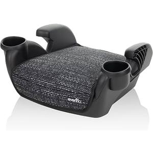 Evenflo GoTime No Back Booster Car Seat (Static Black) Manufactring Date: 07/07/2026