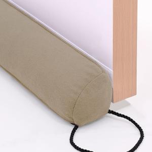 hyha 32 Inch Door Draft Stopper, Blocks Hot Cold Air with Removable Washable Cover, Gaps Up to 3 Inch, All-Season Noise and Wind Seal, Under Draft Stopper for Bottom of Door Window, Taupe